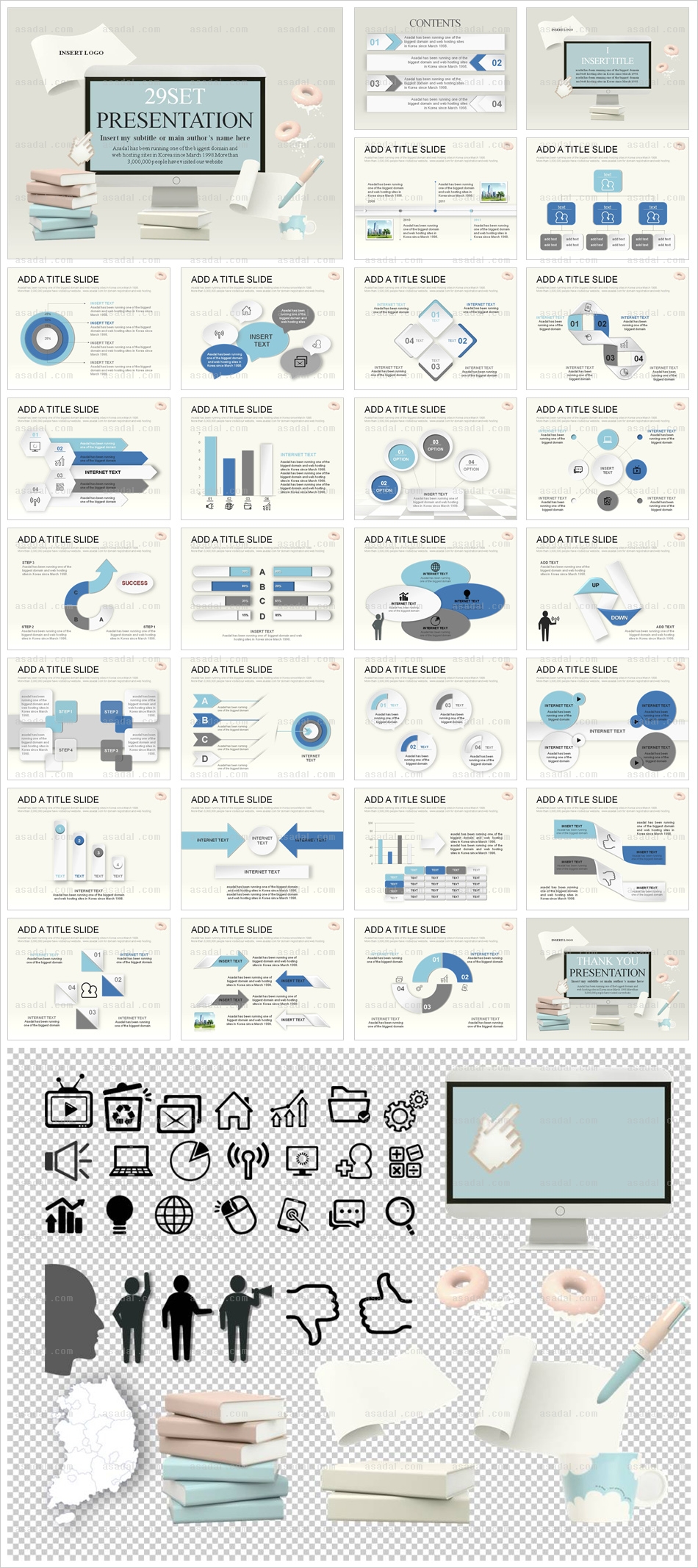 company 사업계획서 PPT 템플릿 애니_일러스트노트북_a0132(그린피티)