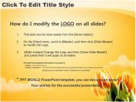 구름 꽃 PPT 템플릿 튤립이 있는 템플릿_슬라이드2