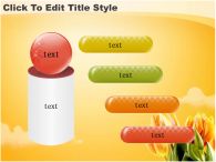 구름 꽃 PPT 템플릿 튤립이 있는 템플릿_슬라이드9