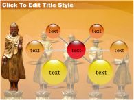 불교 사람 PPT 템플릿 주황색 배경에 불상이 있는 템플릿_슬라이드8