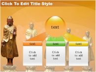 불교 사람 PPT 템플릿 주황색 배경에 불상이 있는 템플릿_슬라이드13