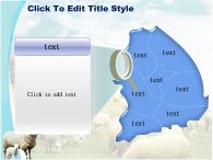 방목 들판 PPT 템플릿 초원의 양떼와 양가족_슬라이드7