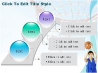 바스켓 농구골대 PPT 템플릿 농구대와 선수_슬라이드8