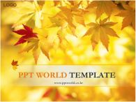 배경 ppt PPT 템플릿 황금 가을단풍 템플릿_슬라이드1