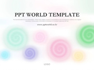  심플  디자인  PPT 템플릿 알록달록 회오리 템플릿(자동완성형 포함)_슬라이드1