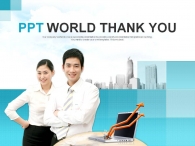빌딩 화살표 PPT 템플릿 성공적인 비즈니스 파트너_슬라이드4