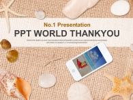 소라 악세사리 PPT 템플릿 불가사리와 스마트폰_슬라이드4