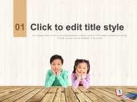 원목 바닥 PPT 템플릿 칠판과 어린이_슬라이드2