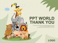 코끼리 하마 PPT 템플릿 작은 동물원(자동완성형포함)_슬라이드36