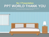 심플 라인 PPT 템플릿 침실 일러스트(자동완성형포함)_슬라이드36
