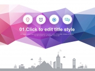 색 색상 PPT 템플릿 컬러풀한 다각형 일러스트(자동완성형포함)_슬라이드3